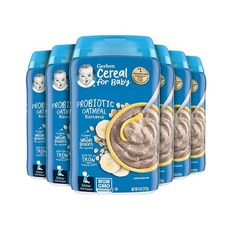 Gerber 2nd Probiotic Oatmeal Banana 거버 2단계 프로바이오틱 오트밀 바나나 유아 시리얼, 36개, 227g