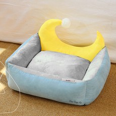 딩동펫 반려동물 달빛쿠션, 블루, 1개