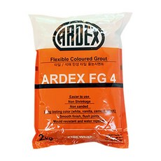 ARDEX FG4 아덱스줄눈 화장실 주방 베란다 타일 탄성 메지 작업 시멘트 2KG, 라이트그레이, 1개