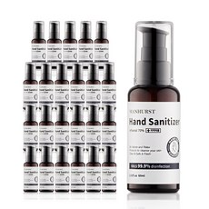 맨허스트 에탄올70% 의약외품 핸드 세니타이저 휴대용 손소독제 미니 소독젤 겔 60ml 24개