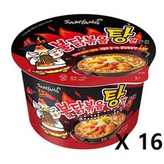 삼양 불닭볶음탕면 큰컵 120g, 16개