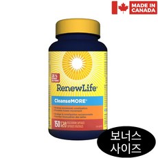 리뉴라이프 클렌즈 모어 150 베지캡슐 Renewlife CleanseMore, 150정, 1개 - 빌로우랩그로인워시