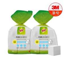 [3M]무세제 큐브 멜라민폼 매직클리너 16입 2개, [3M]무세제 큐브 멜라민폼 매직클리너 12입 2개