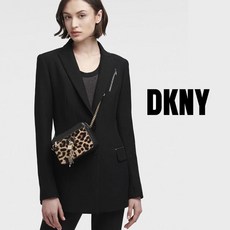 DKNY 엘리사 로고참 크로스백 레오파드 호피 가방