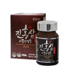 비티진 진홍삼 사포닌캡슐 플러스 (건강기능식품 60캡슐), 60캡슐, 200mgx