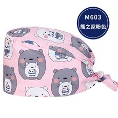 제이에프코퍼레이션 남유럽어 수술모자 의사 반다나 면 플라워 프린트 여성 정형 작업모자 카고 산후 조리 조롱박모자 남자