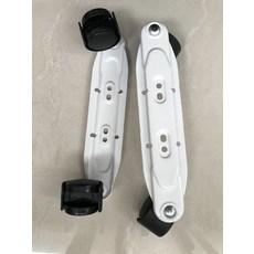 라디에이터 히터 발바퀴 모듈 화이트 전열오일필드 선반, 아이언 링이없는 화이트 세트