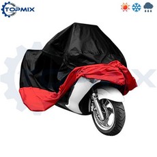 108036 / L / XL / XXL / XXXL 방수 오토바이 오토바이 커버 전기 자전거 레인 코트 먼지 보호기 블랙 + 실버 / 레드 / 그린 / 블루, 3XL_Black Red