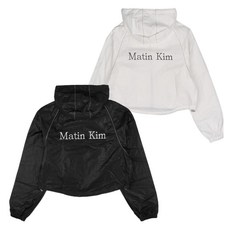 [당일발송] 마뗑킴 크롭 후디 자켓 코팅 점퍼 MATIN KIM CROP HOODY COATING JUMPER + GRAD 정품보증택