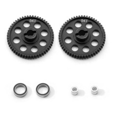 CHRCOED 0.5M 54T 강화 스틸 스퍼 기어 메탈 메인 1/18 RC 자동차 Traxxas Latrax Teton Rally Desert Prerunner 업그레이드 부품, 1개