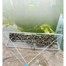 다슬기잡는도구 채집통 뜰채 통발 다슬기잡기 낚시, D.초강력60CM+10m로프+장갑