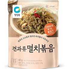 청정원 견과류 멸치볶음, 60g, 9개