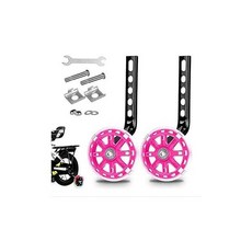 Bike Training Wheels Flash Wheels Adjustable Bicycle Stabilizer Mounted Kit Compatible with Bi, Pink, one option, 1개