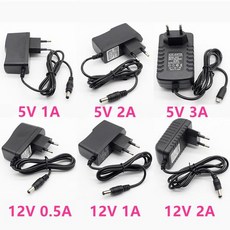 100 240V 파워500w AC to DC 전원 어댑터 공급 충전기 EU 플러그, 12V 2A