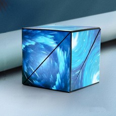 3D 변경 가능한 마그네틱 매직 큐브, 푸른 색