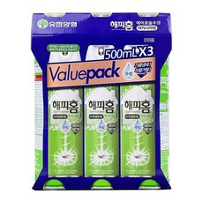 시나브로129 유한양행 해피홈 에어로솔수성 아카시아향 500ml 3개입 모기 파리 퇴치제 살충제 뿌리는모기약