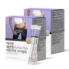에버핏 차전자피분말 쾌변엔 차전자피 식이섬유 30포 x 2Box, 288g, 2개