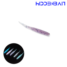 히든베이트 스콜 점발광 아징 볼락웜 2인치 루어, 03 Purple Blue, 1개