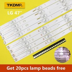 [해외] TKDMR 8pcs x LED 백라이트 램프 렌즈 스트립 LG 42LY320C LC420DUE INNOTEK DRT 3.0 42 인치 TV 42GB6310 42LB5610, 상세내용표시