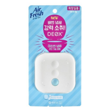 에어후레쉬 데옥스 화장실용 비치형 방향제 깨끗한 비누향 본품, 4개, 6ml