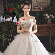 해외출고상품 셀프웨딩드레스 리마인드웨딩 스몰웨딩드레스튜브톱 스타 웨딩 뉴 새 신부 -53032