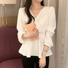 허리밴딩블라우스