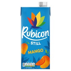 영국 루비콘 Rubicon 스틸 망고 후르츠 주스 드링크 팩, 2개, 1L