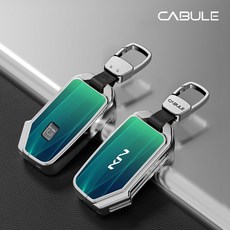 기아 스마트키 폴딩키 키케이스 메탈 풀커버 키케이스, 그린, 기아 D타입