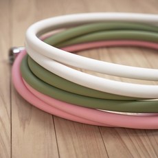디밤비 바디빔 PVC 잔수배출 샤워기 호스 2M 물때방지, 화이트, 1개