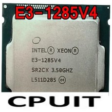 E3-1285 1285V4 코어 V4 E3 95W 인텔 LGA1150 데스크탑 V4 CPU CPU E3 쿼드 배송 1285 6M 3.5GHz 무료 제온 E3-1285V