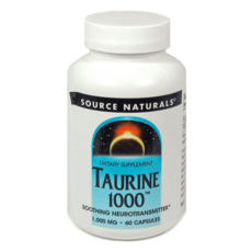 소스네츄럴스 Source Naturals 타우린 1000mg 캡슐, 60정, 1개