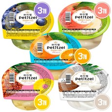 쁘띠첼 과일젤리 어린이 간식세트 5종 15개(개당210g) 상세 설명 참조, 3세트, 210g