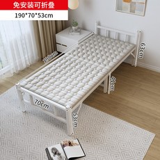 조립식 야외 옥상 베란다 테라스 접이식 미니 평상 사무실 기숙사 작은 간이 침대 1인용, 일반판상70CM
