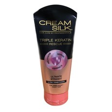 Cream Silk Triple Keratin Utimate Straight Pink 크림실크 트리플 케라틴 핑크, 1개, 170ml - 하이드롤라이즈드케라틴