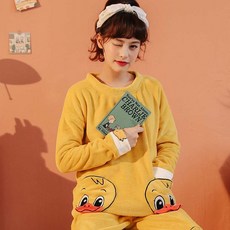 겨울 피카츄 봄가을 실내복 홈웨어 큐트 스위트 두꺼운 기모 융