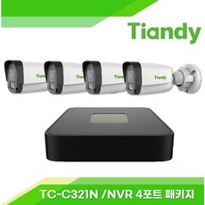 티엔디 Tiandy IP CCTV TC-C321N NVR TC-R3104 4패키지(1TB) 텐디 - tc-r3104