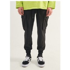 플랙진 MENS TWILL CARGO STRING PANTS BK PWTZ1PTL45MOBK