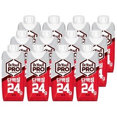  닥터유 단백질 드링크 4개 8개 12개 운동후 음료 택, 250ml 