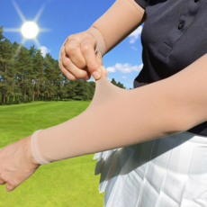 오지핏 암스타킹 손등 팔토시 쿨토시 투명 살색 토시 암슬리브 골프 운전 여성 남성, 2개, 스킨 손목형