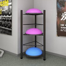 짐볼 거치대 하프짐볼 공정리함 운동볼 반짐볼 보관대 랙 선반, 블랙 5층(70 X150층 높이 30 cm)