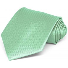TieMart Seafoam 헤링본 실크 넥타이