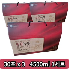 종근당건강 홍삼녹용즙 프리미엄, 4.5L, 2세트