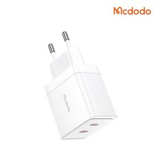 맥도도 GaN PD3 PPS 초고속 미니 2포트 멀티 충전기 40W, 화이트, 1개