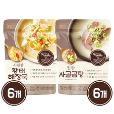 아워홈 황태 해장국 300g 6개 + @ (총 12개 모음), 황태해장국 300g 6개 + 사골곰탕 300g 6개