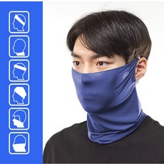 귀걸이형으로 활동적인 아웃도어 레져에 적합한 멀티스카프 귀걸이형, 블랙