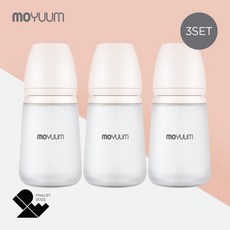 [모윰] 프리미엄 노꼭지 실리콘 젖병 260ml 트리플팩, 단품, 1개