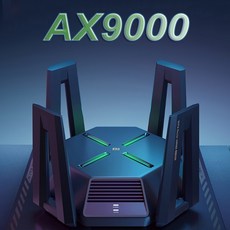 유무선공유기 와이파이공유기 무선라우터 샤오미 미 AX9000 라우터 WiFi6 향상된 에디션 트라이 밴드 USB3.0 무선 메쉬 네트워크 게임 가속 리피터 12 안테나, 01 Add US plug
