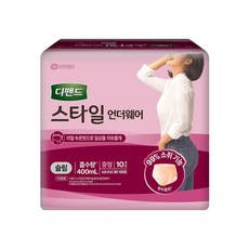 디펜드 스타일 언더웨어 슬림 여성용 팬티형, 중형, 10개입, 8개