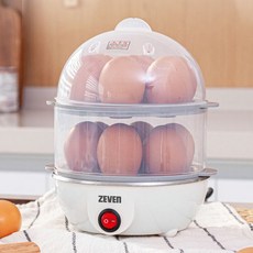 스텐 계란찜기 멀티쿠커 2단 전기 삶는기계 만두 호빵 달걀 에그 미니, 단품