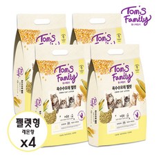 톰스패밀리 얇은국시 응고형 옥수수 고양이모래 레몬향 5L*4개, 20L, 4개